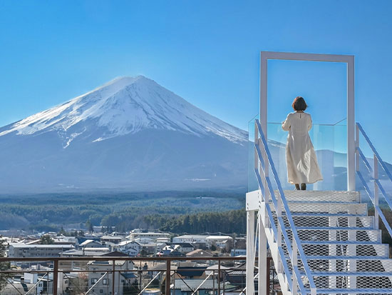 【フォトスポット】ふじ天空の階段